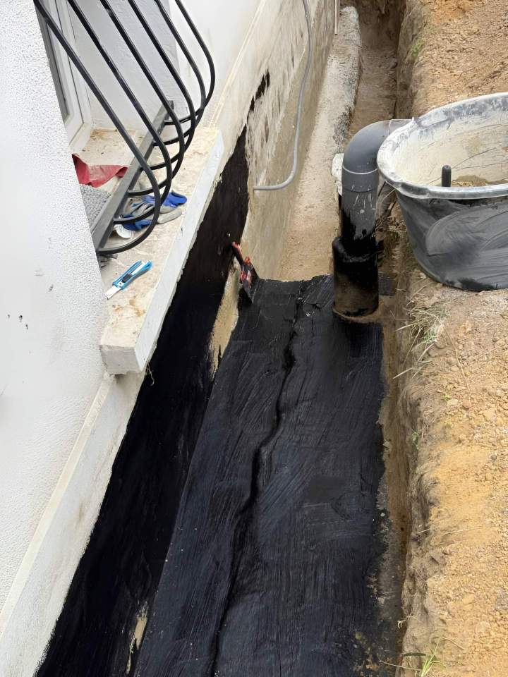 Installation d'un drain de fondation Paris